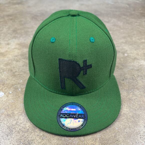 Rocawear Men’s Green Fitted Hat Size 7 ½ NWT Hip-Hop Streetwear - Picture 1 of 8
